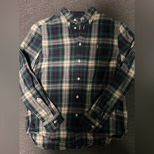 Polo Ralph Lauren Boys Plaid Shirt - Green and Blue